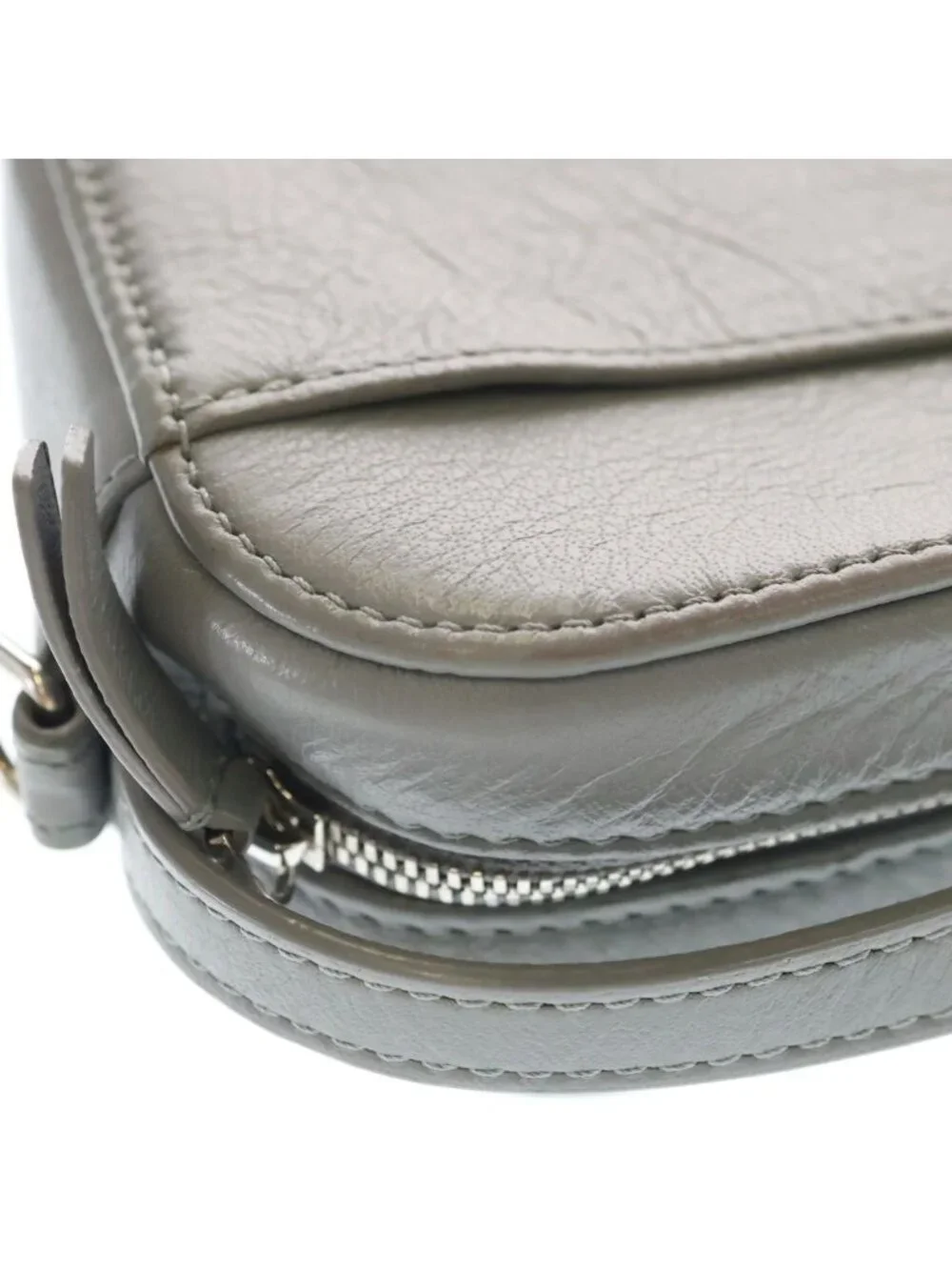 Balenciaga Everyday Camera Bag Leather 2-Way Gray